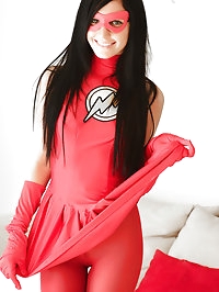 Catie Minx becomes The Flash a sexy superhero for..